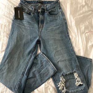 Prettylittlething high waisted mom jeans